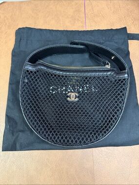 Chanel 25S Mesh Mini Round Hobo Pouch Bag